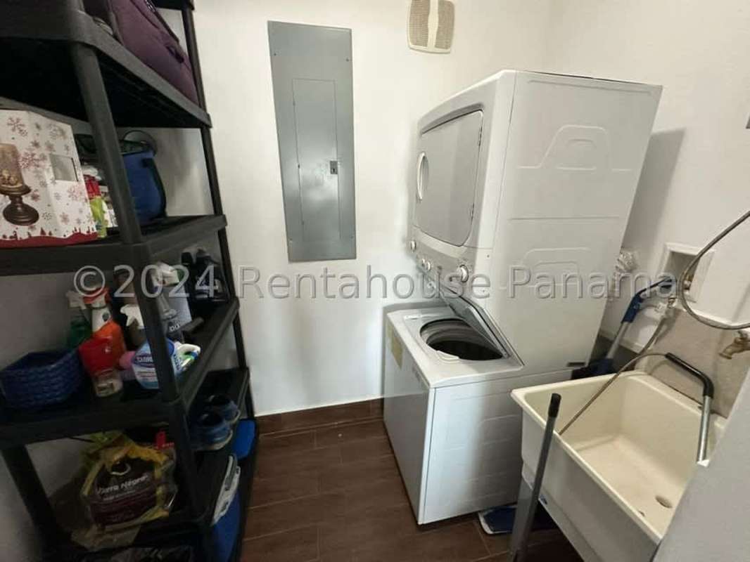 Modern bathroom with glass shower and imported tiles Costa Sur Panama