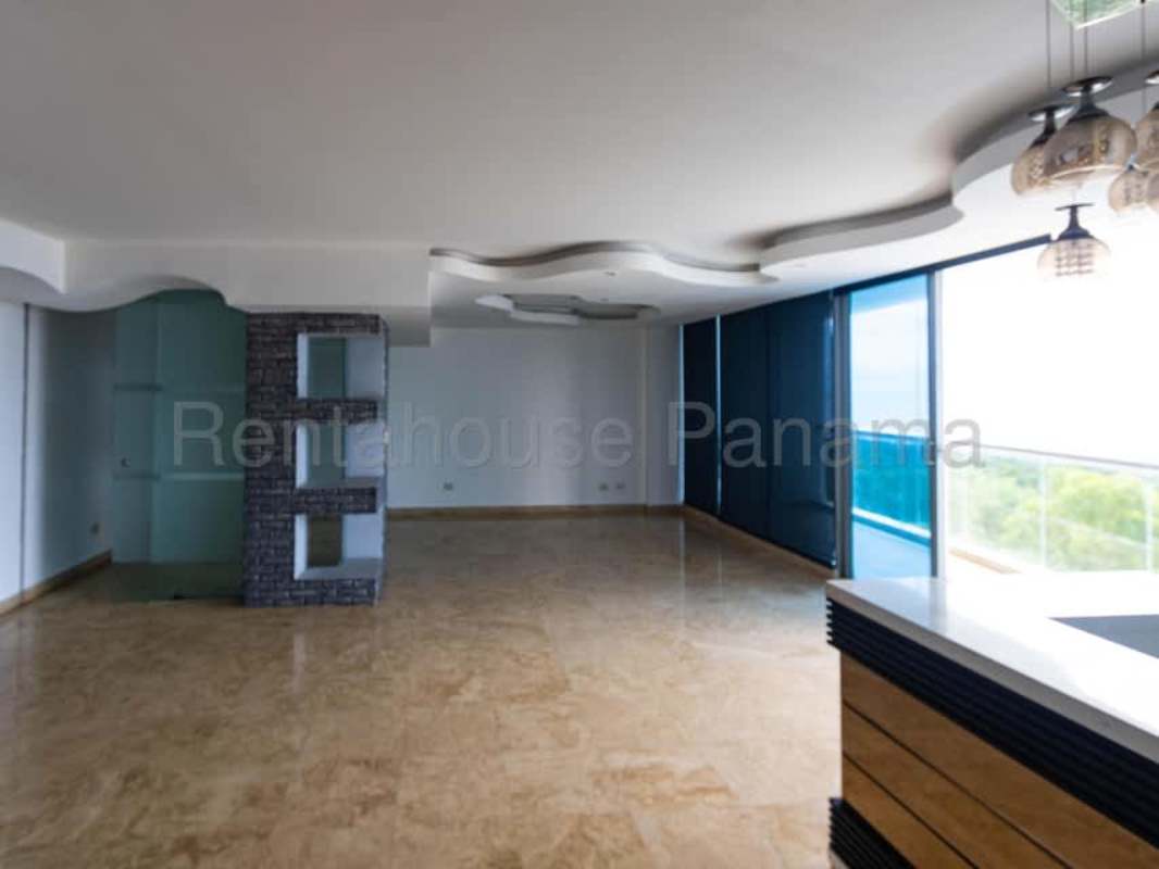 Oceanfront balcony with skyline views Costa del Este PH Serena Panama