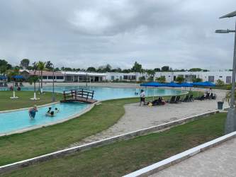 White minimalist beach house exterior in PH Ibiza Residence Bijao Panama