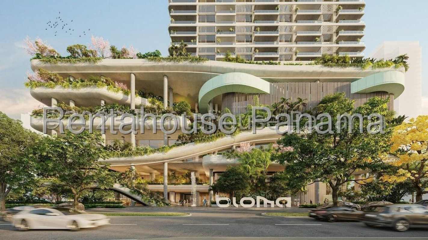 Eco-friendly residential tower with greenery and terraces in PH BIOMA Costa del Este Panama