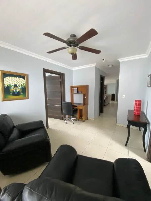 Apartment living room with office nook PH Solaris Panama City