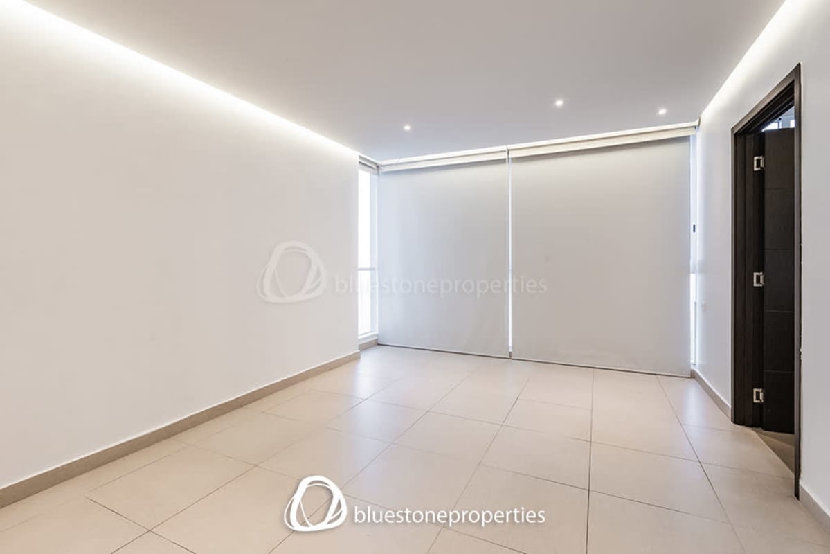Contemporary bathroom with glass shower modern fixtures Costa del Este Panama PH Ocean View