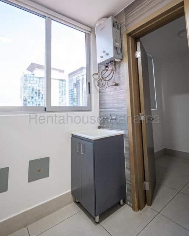 Contemporary bathroom with glass shower and modern fixtures at Sortis Panama