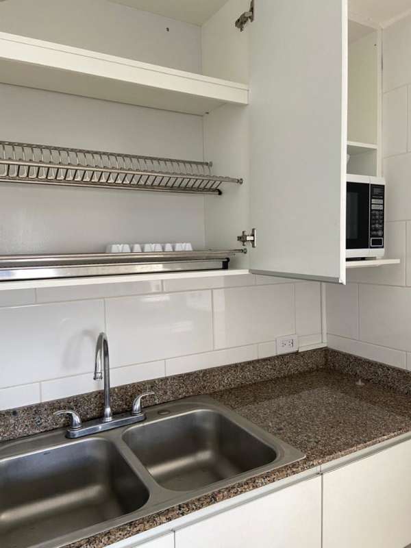 Mid-rise condo building PH Parque Marbella balcony detail Panama City