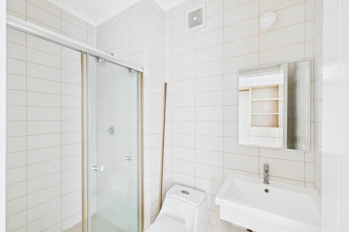 Spacious walk-in closet with built-in shelves and drawers in Punta Pacifica Panama