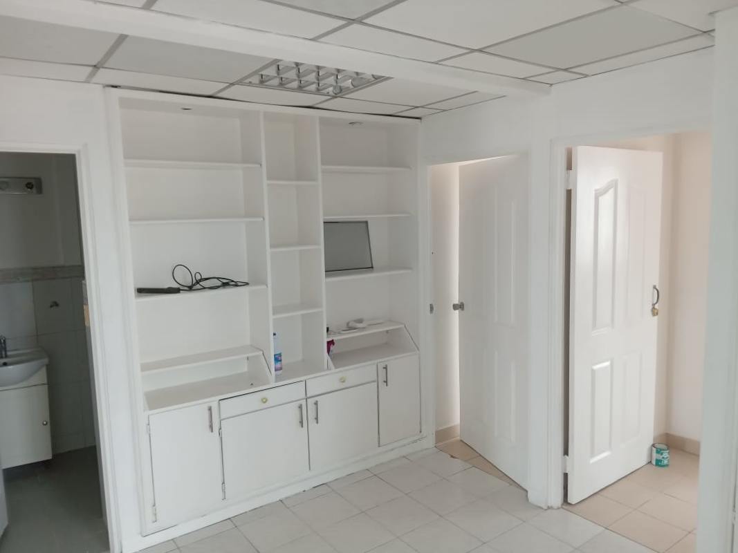 Multipurpose room with shelves, cabinets and tile floor Villa Lucre rental Panama