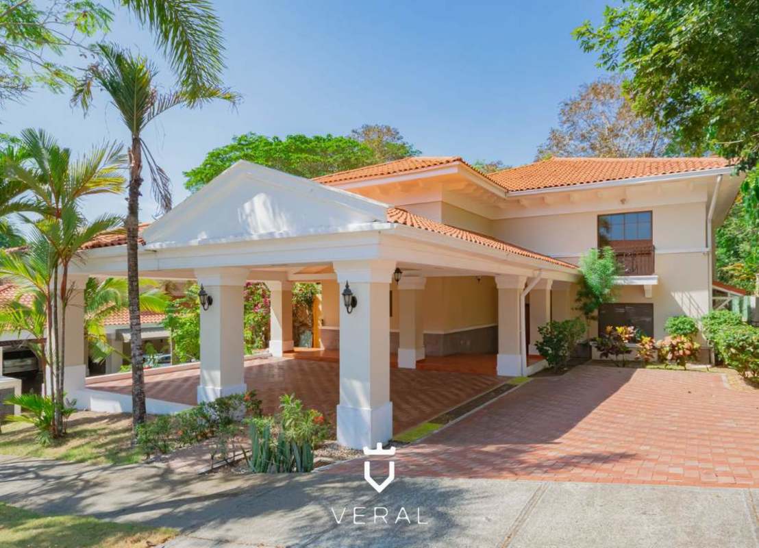 Two-story Mediterranean style house with terracotta roof Clayton Panama