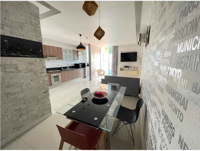 Elegant residential lobby with 24-hour concierge at Vista del Mar San Francisco Panama