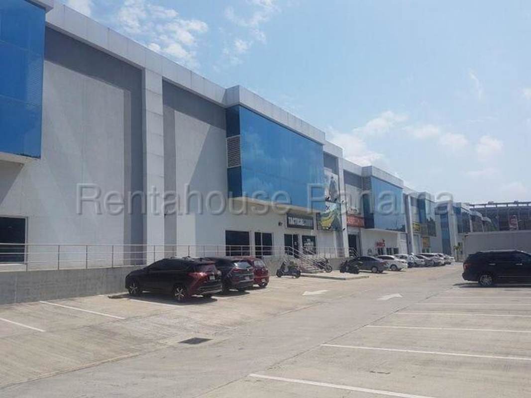 Spacious high ceiling warehouse interior with mezzanine and freight elevator access Ancon Panama