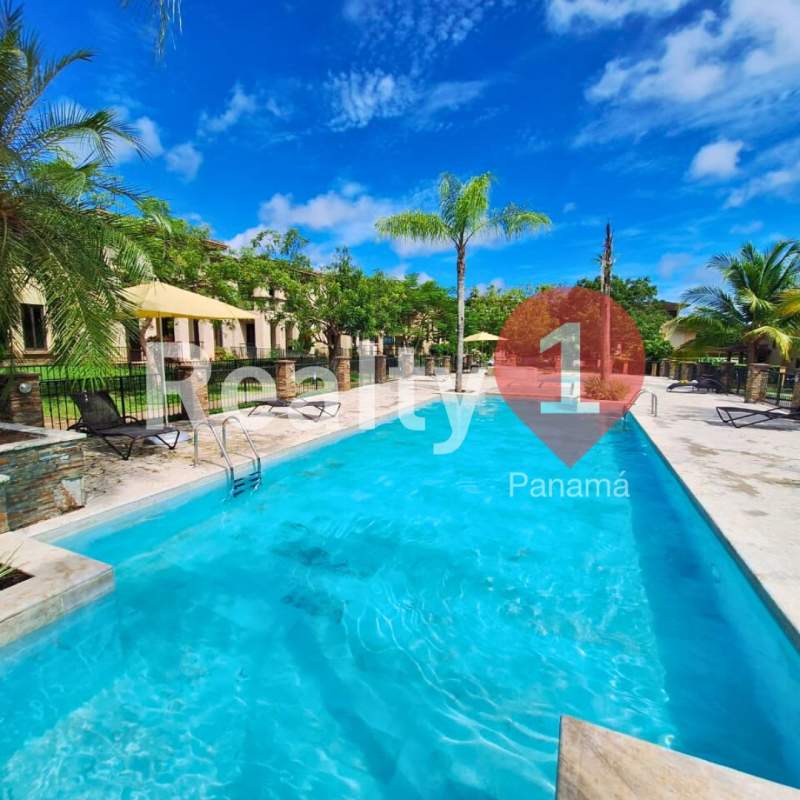 Modern bathroom with glass shower and marble top Embassy Club Clayton Panama