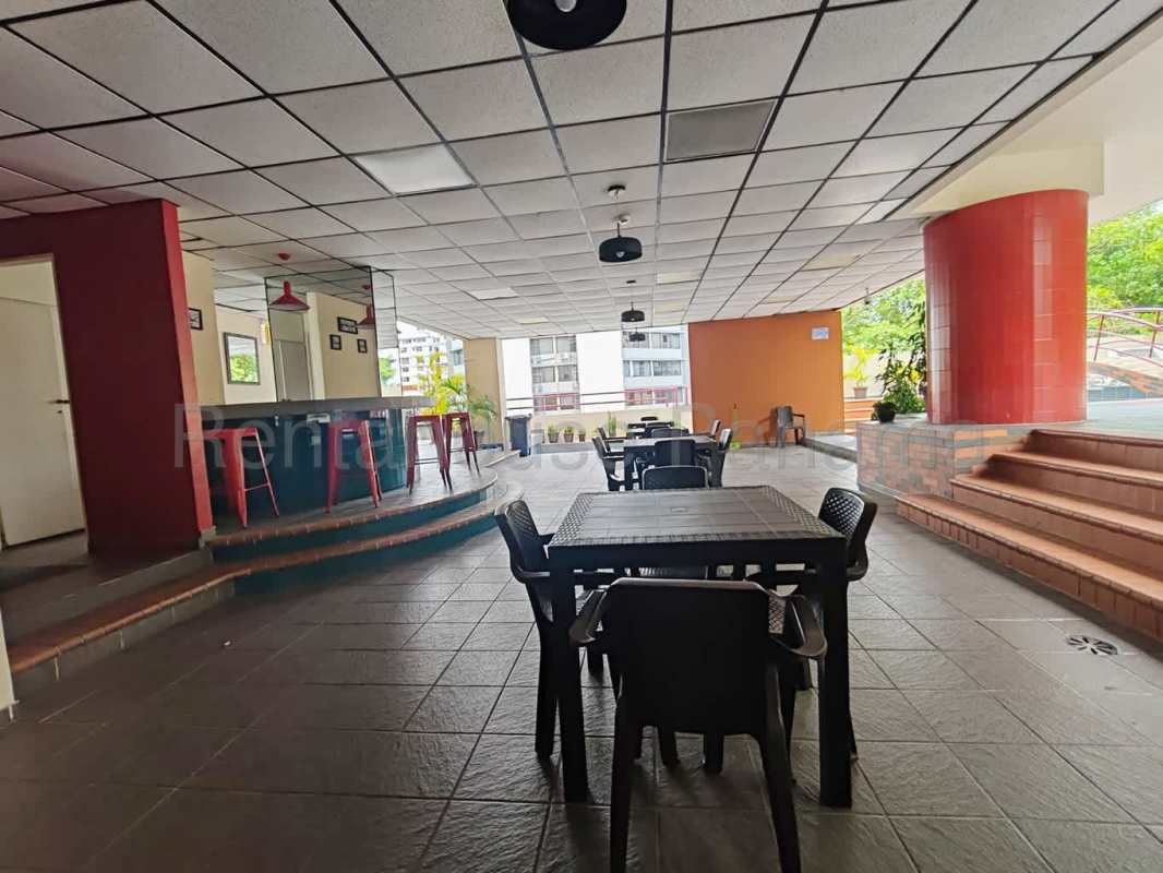 Modern indoor gym with cardio and weights PH Terrace El Cangrejo apartment building Panama