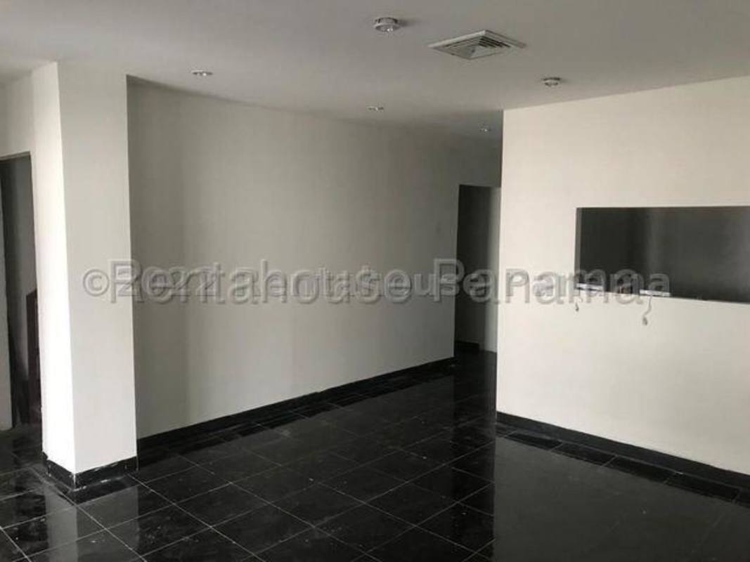 Modern commercial unit with glass frontage and tiled interior Plaza Milla 8 Panama