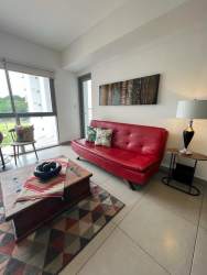 Spacious bedroom furnished with view and walk-in closet PH Mosaic Panama Pacifico