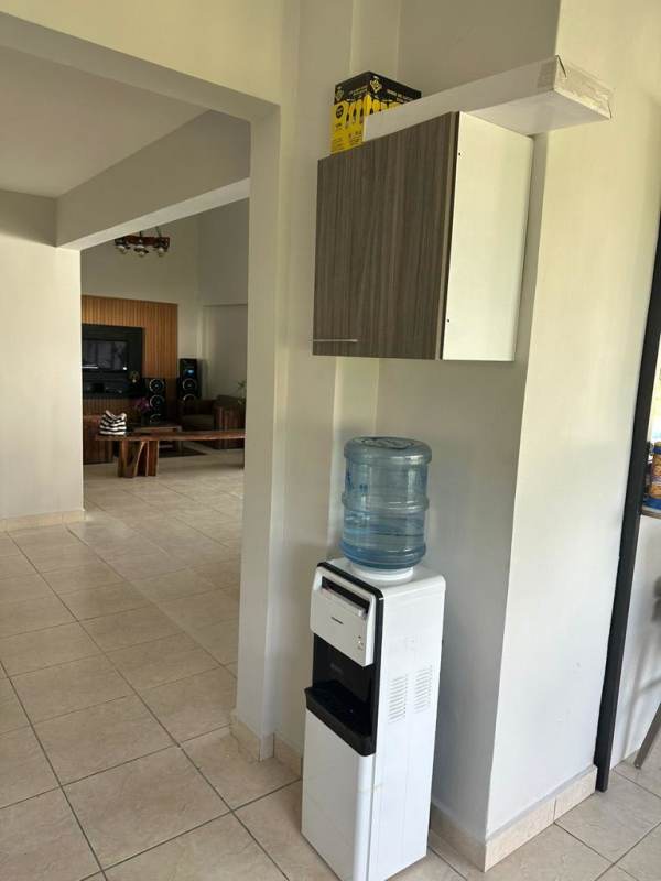 Kids room with bunk beds, AC unit, tile floor at Playa Malibu Gorgona rental