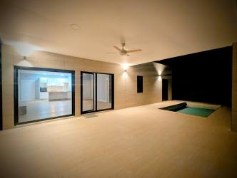 Guest bedroom with AC built-in wardrobe ceiling fan Pedasi Panama