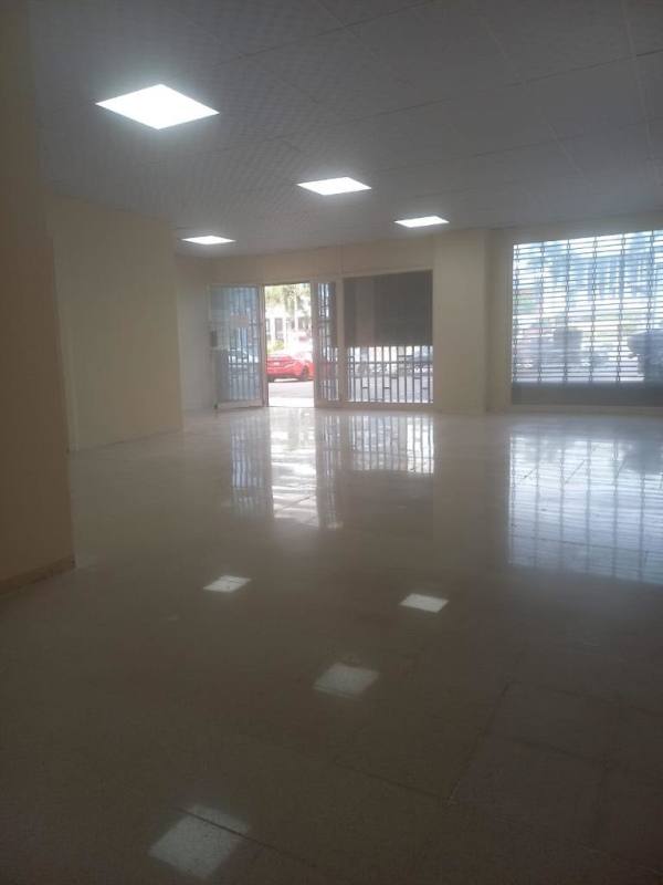 Commercial retail interior with large windows, tiled floor, and bright lighting perfect for store or office Via España Panama City