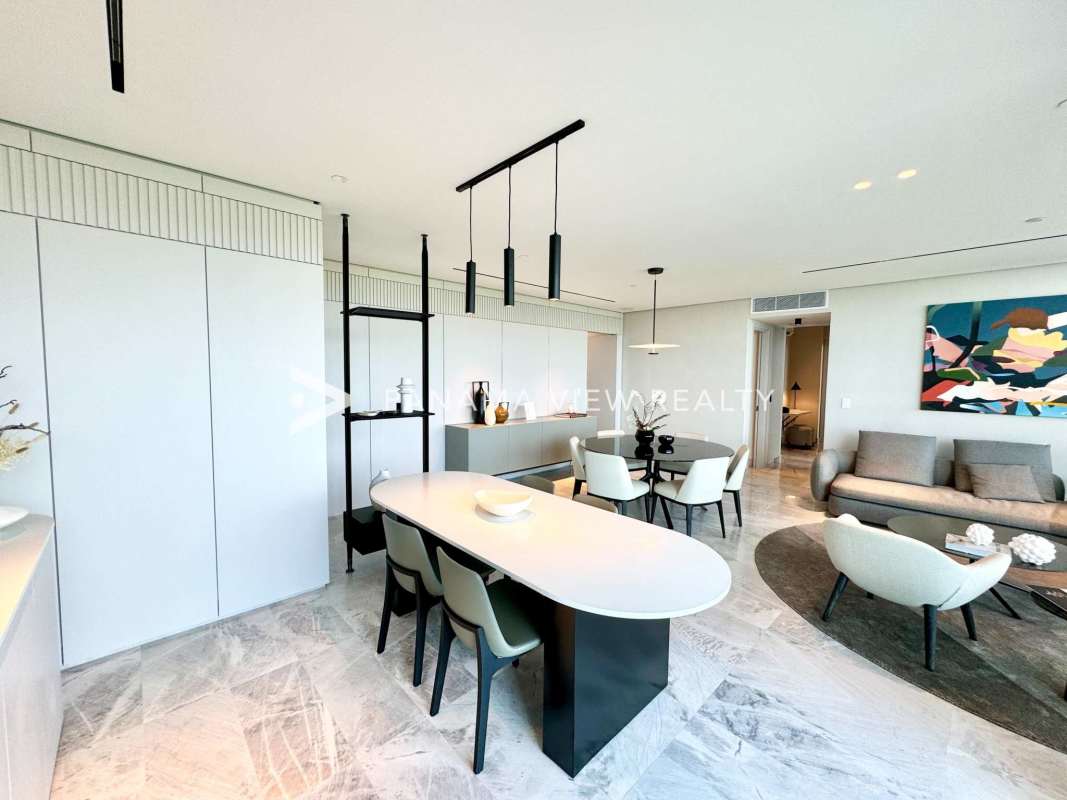 Bright dining and family space with balcony access The Ivy Santa Maria apartment Panama