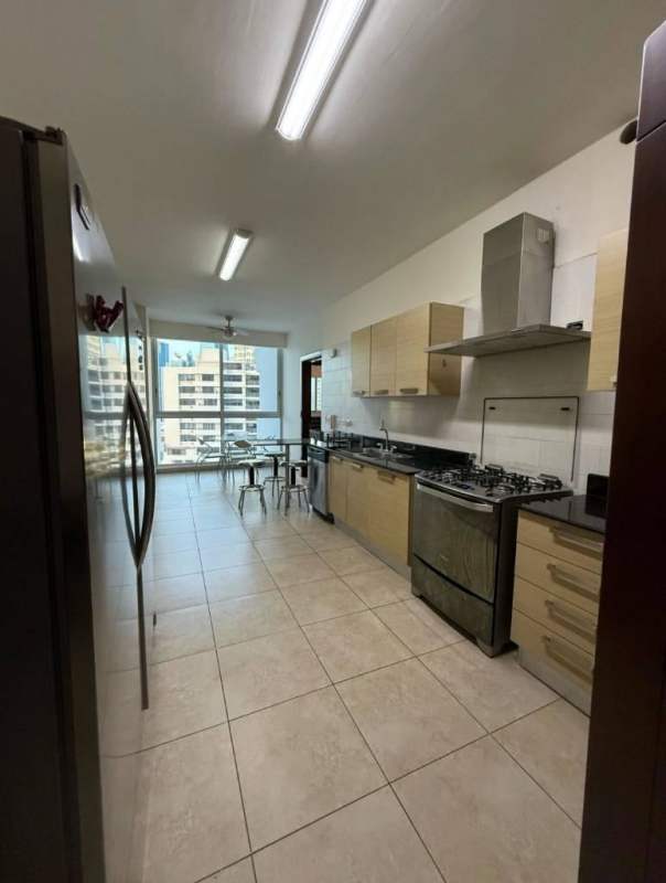 Fully equipped kitchen with granite counters stainless appliances PH Marbella Tower Panama City