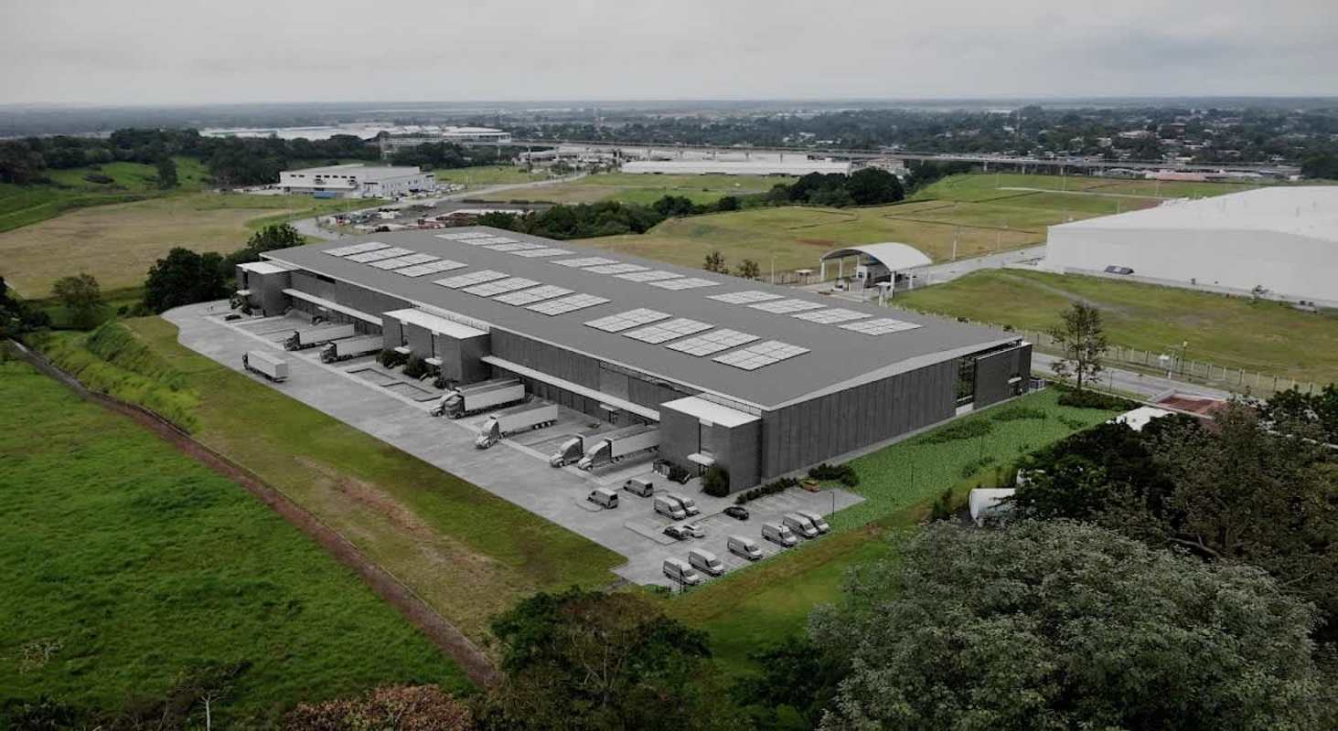 Truck lanes and loading bays in Parque Logístico Tocumen Panama City