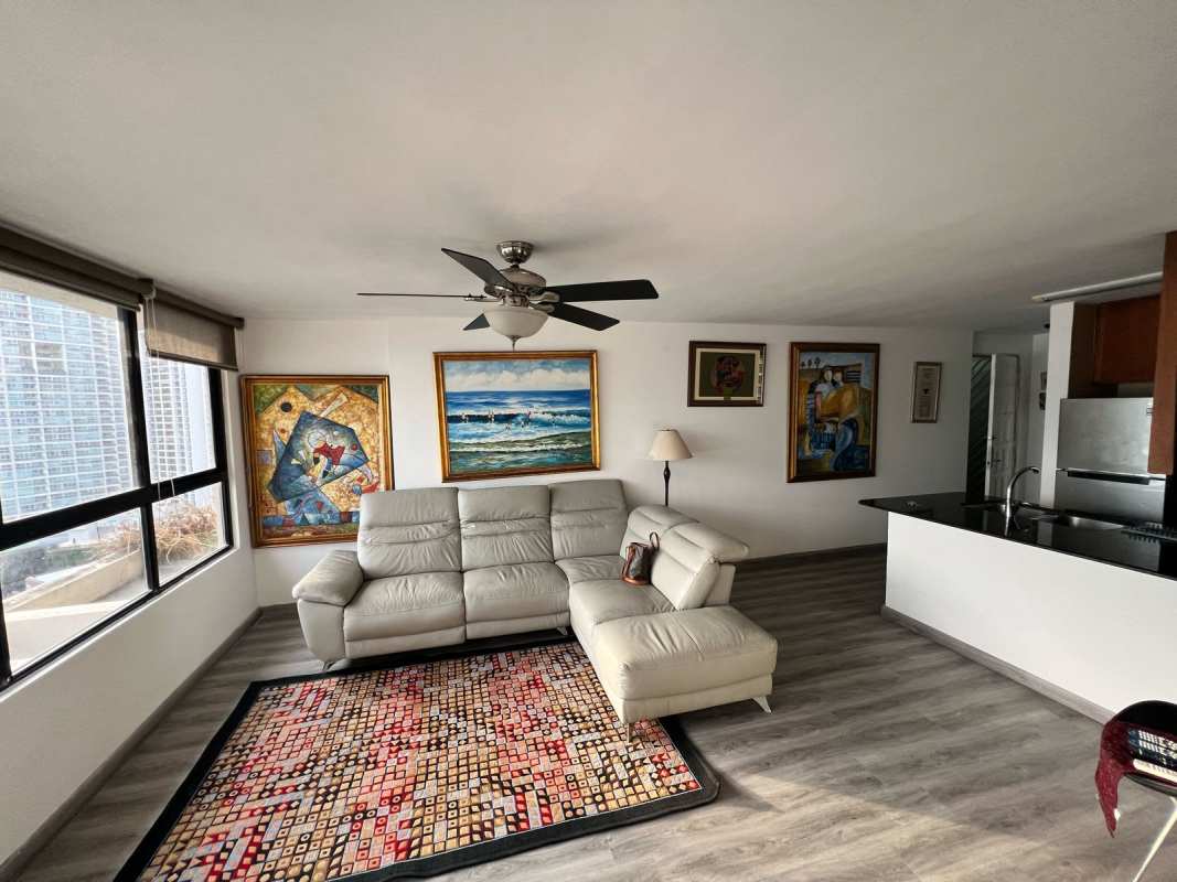 Gym with modern equipment and ocean views at PH BICSA Tower Panama