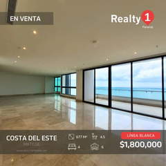 Penthouse Apartment for Sale in Costa del Este - 4 bedrooms