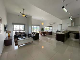 Panoramic furnished open plan living dining kitchen PH Soleo, Howard