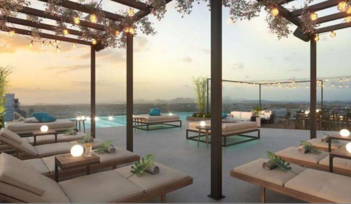 Contemporary studio apartment with balcony in Generation Tower Costa del Este Panama