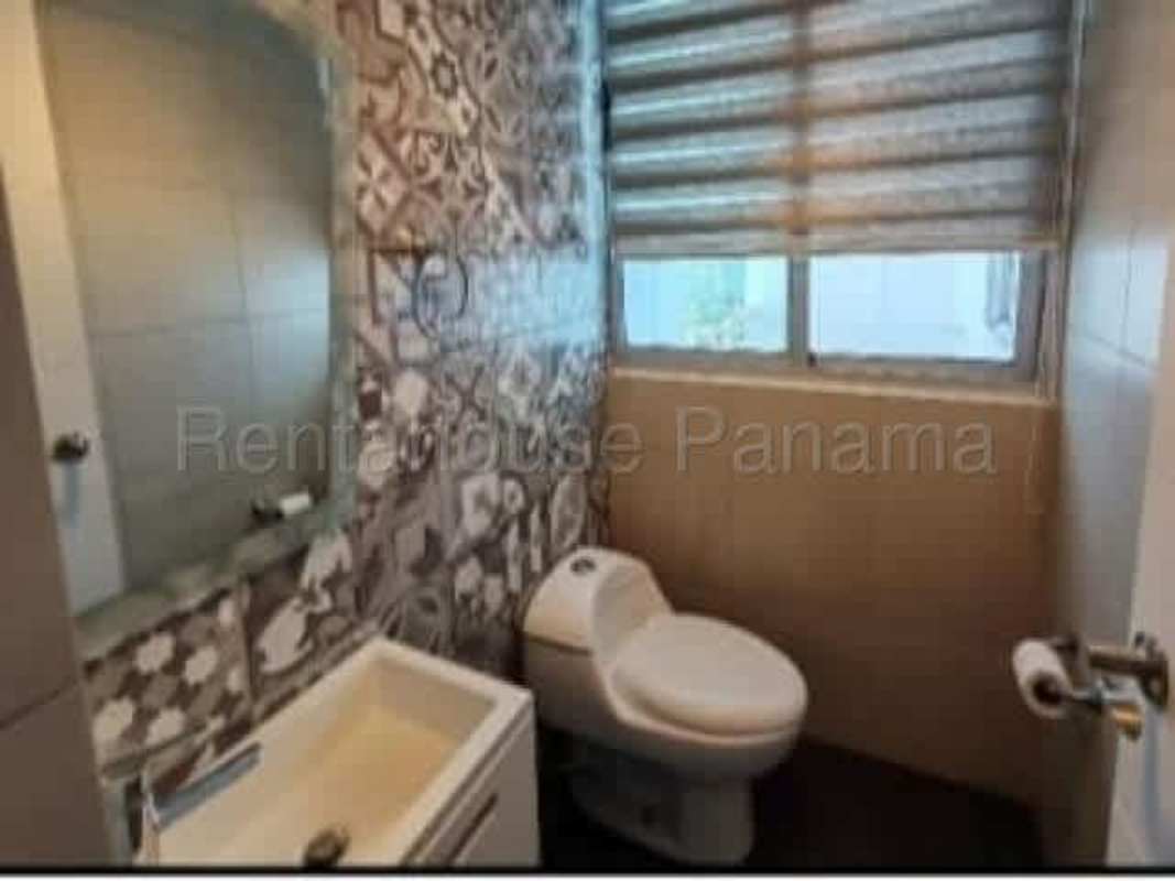 Remodeled open kitchen with granite counters and appliances in Icon Tower Coco del Mar Panama City