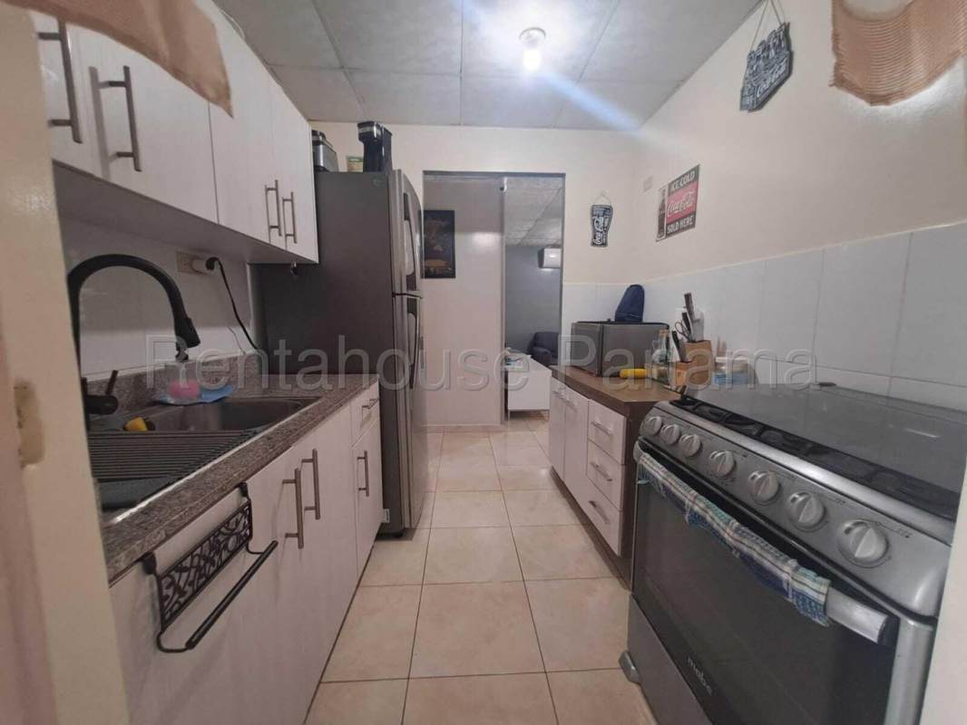 Bright spacious living and dining room area with tiled floor house in Cabra Cerro Azul Panama