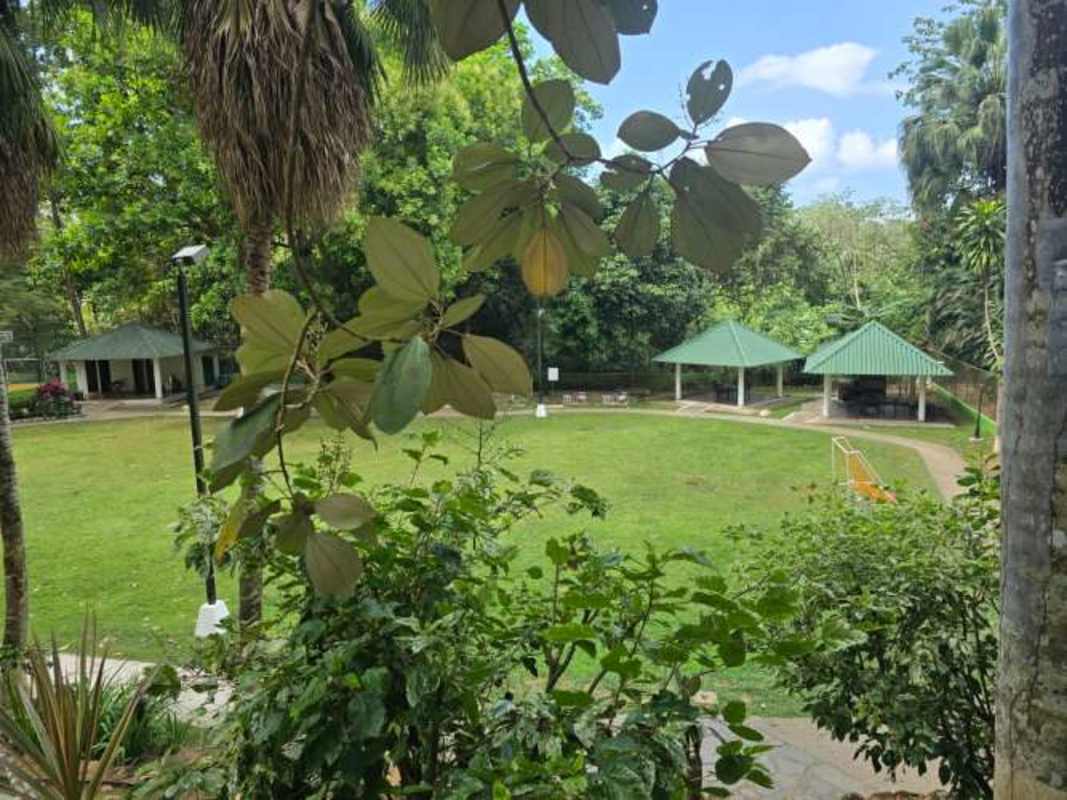 Playground zone with swings and slides at PH Green Park Condado del Rey Panama
