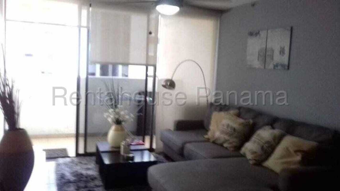 Contemporary apartment bedroom with closet and large window in PH Altavista Panama