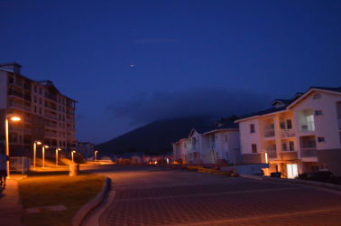 Private balcony overlooking ocean and tropical gardens in Playa Dorada community Panama