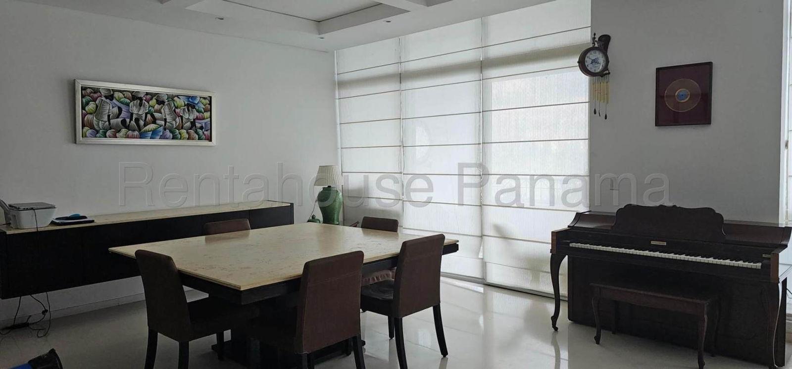 Balcony with panoramic Pacific ocean and city view Pacific Point Punta Pacifica luxury apartment for rent