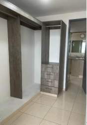 Furnished master bedroom with closet and AC in PH Pacific Village 12 de Octubre Panama