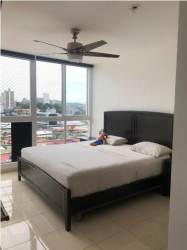 Equipped kitchen with granite counter stove oven extractor PH Pacific Village Panama