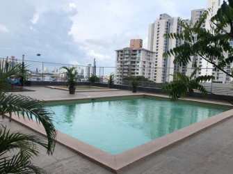 Rooftop pool with cityscape view PH Pacific Village Panama