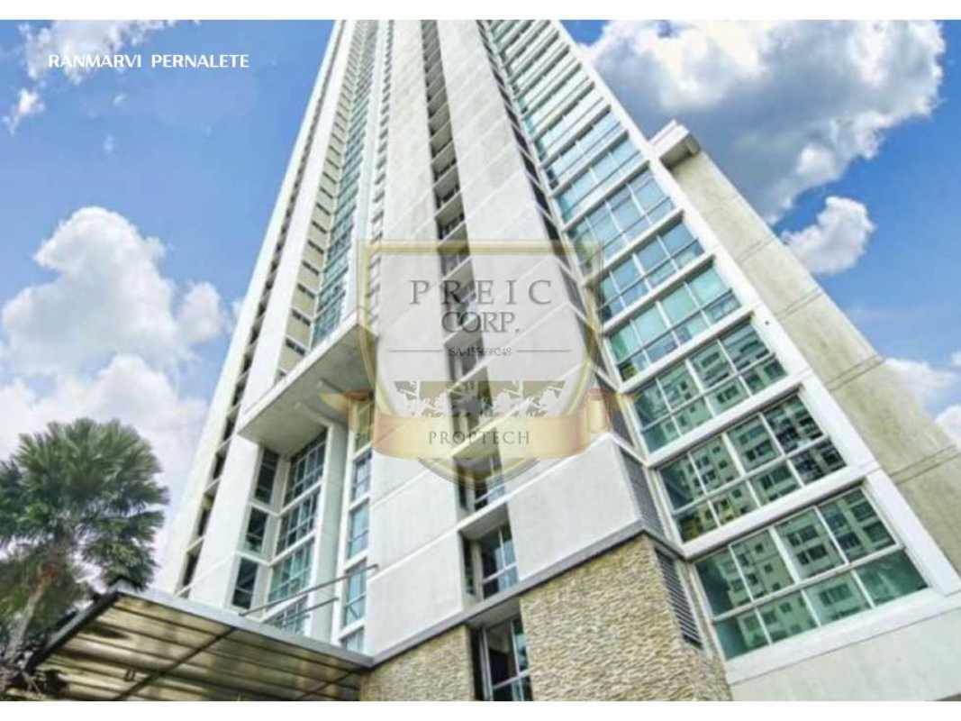 Luxury condominium tower in Coco del Mar Panama with balconies and ocean views