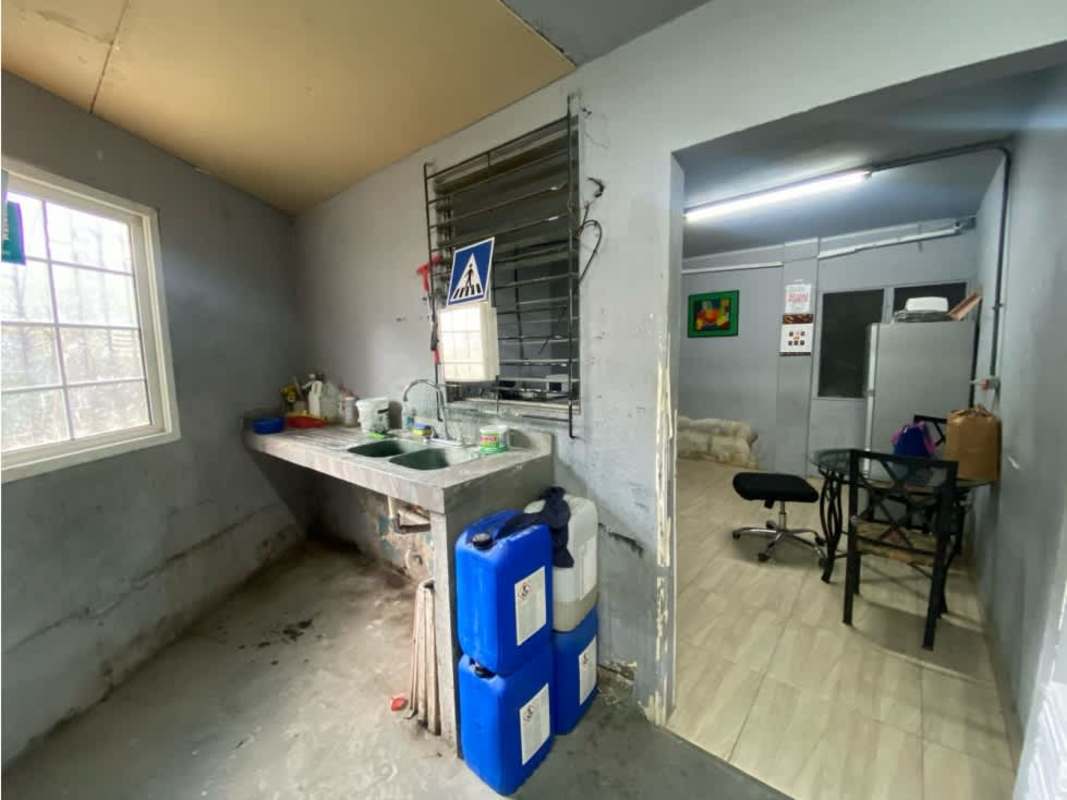 Industrial print shop workspace with printing machines, concrete floors in Commercial Property Panama