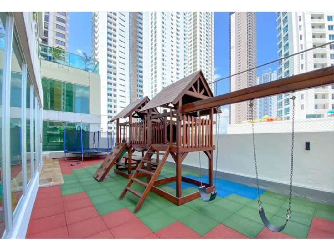 Modern kitchen with granite countertops and stainless appliances PH Lumiere Costa del Este Panama