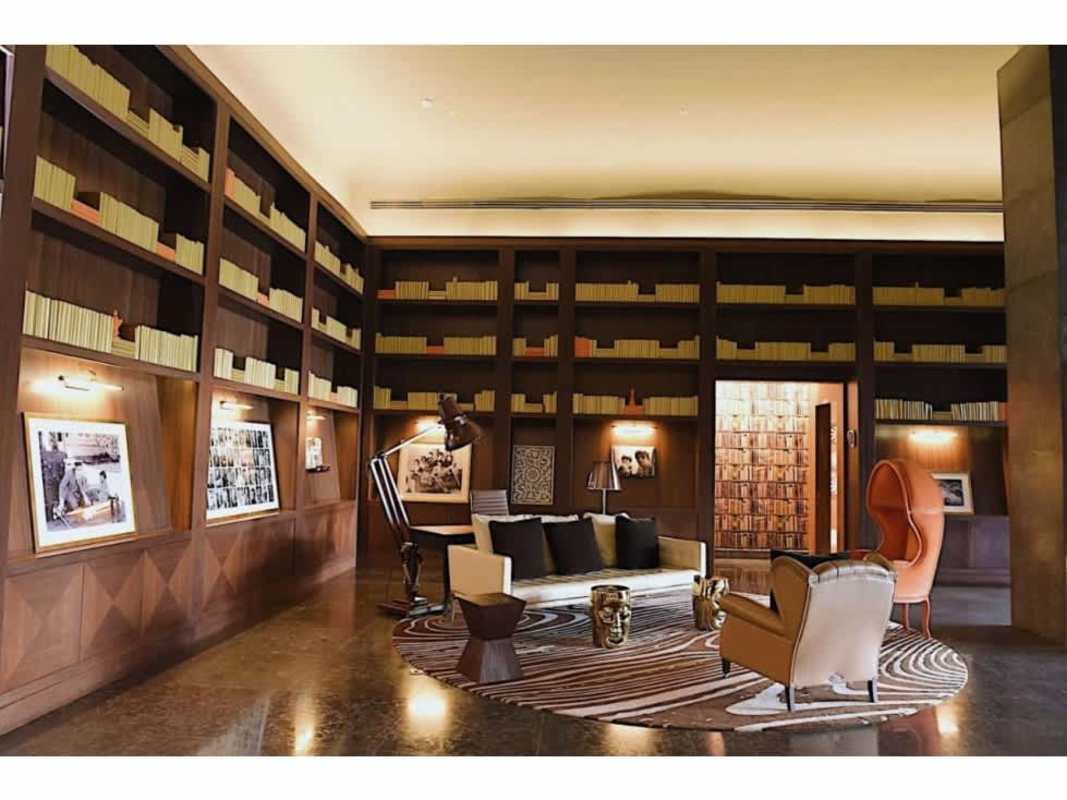 Modern living room with access to ocean view balcony in PH Yoo Panama