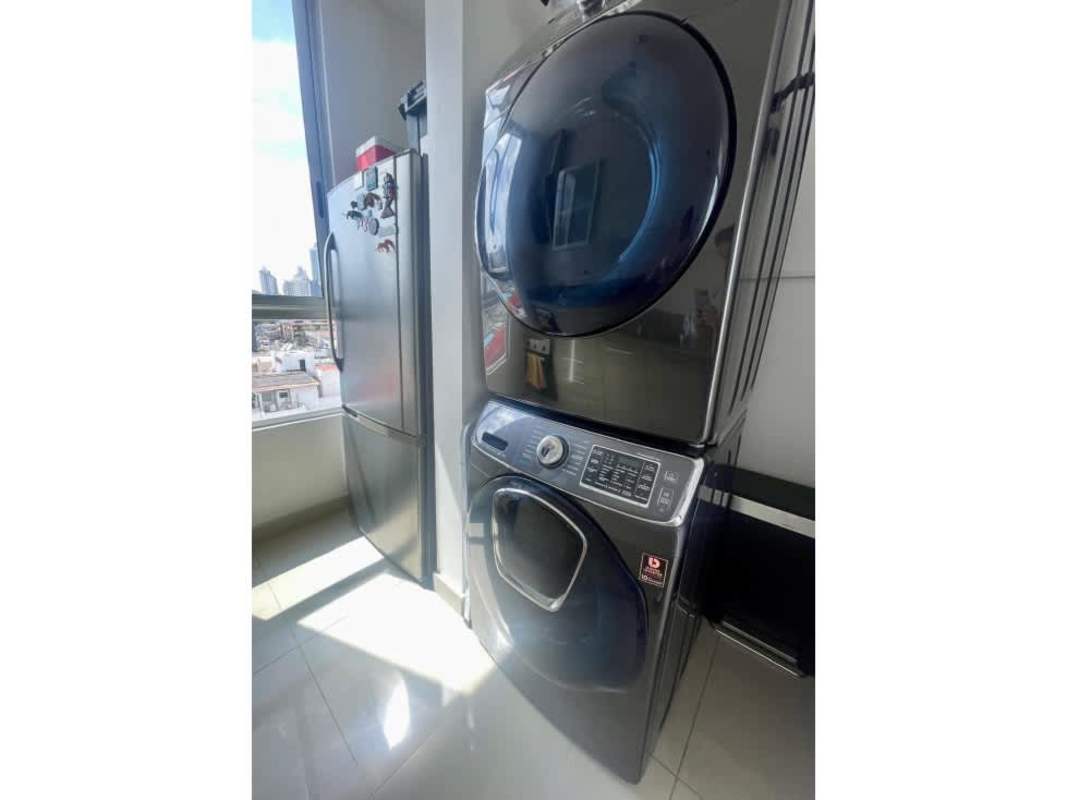 Resident gym with exercise equipment at PH Rainbow Tower Bella Vista Panama City