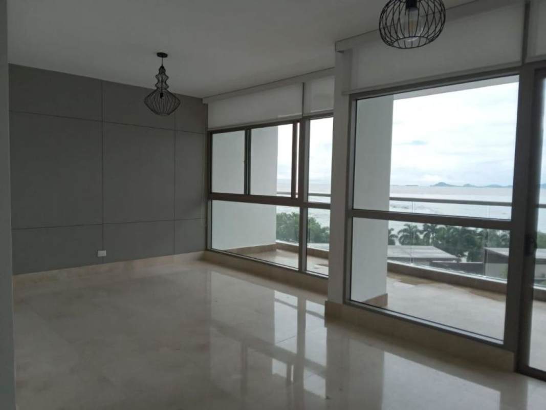 Spacious kitchen with granite countertops, stainless steel appliances and ocean views in PH Costa del Este Panama