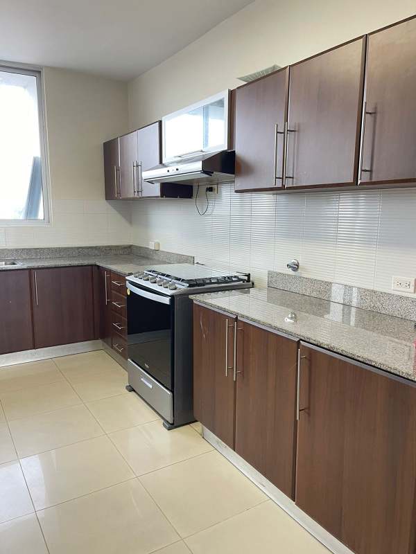 Modern open kitchen dining granite countertop PH Vision Tower Coco del Mar Panama