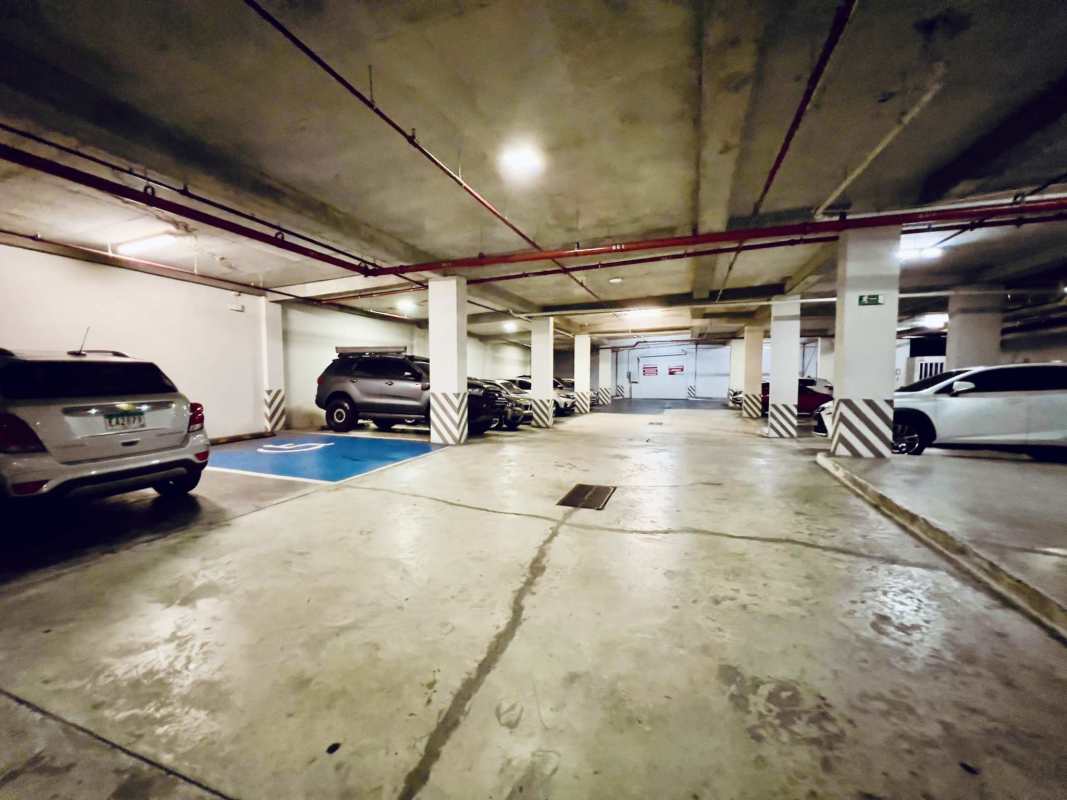 Underground parking with handicap spaces in commercial plaza San Francisco Panama