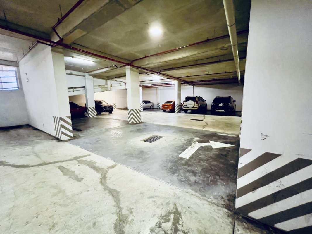Large underground parking garage in plaza commercial center Panama City