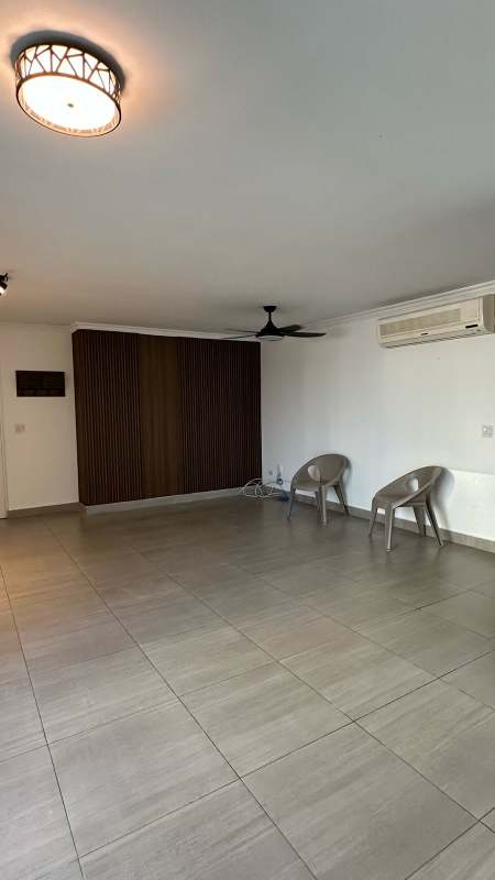 Bright living dining room with balcony views modern finishes in PH Moon Tower Coco del Mar Panama