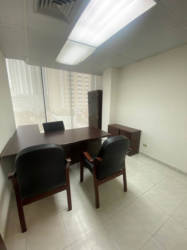 Furnished private office with executive desk and chairs PH Obarrio Corporate Center Panama