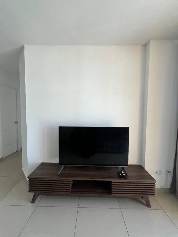 Modern bathroom with walk-in shower and tile finishes in PH Teus Tower Carrasquilla Panama City