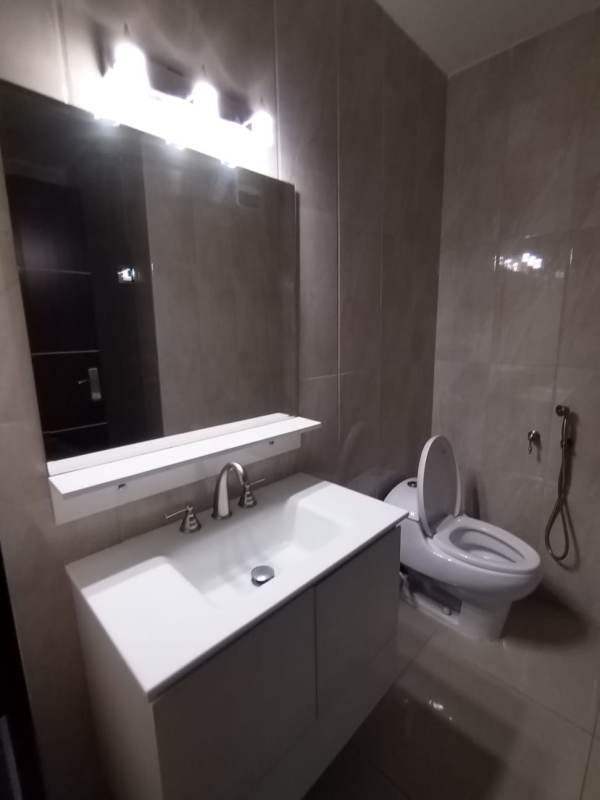 Kitchen with granite counters, double sink, stainless steel appliances in Top Tower Panama