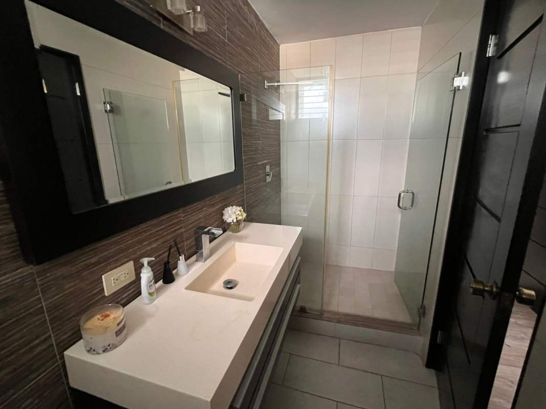 Second bedroom with built-in closet fully furnished at The Ocean Club Punta Pacifica Panama